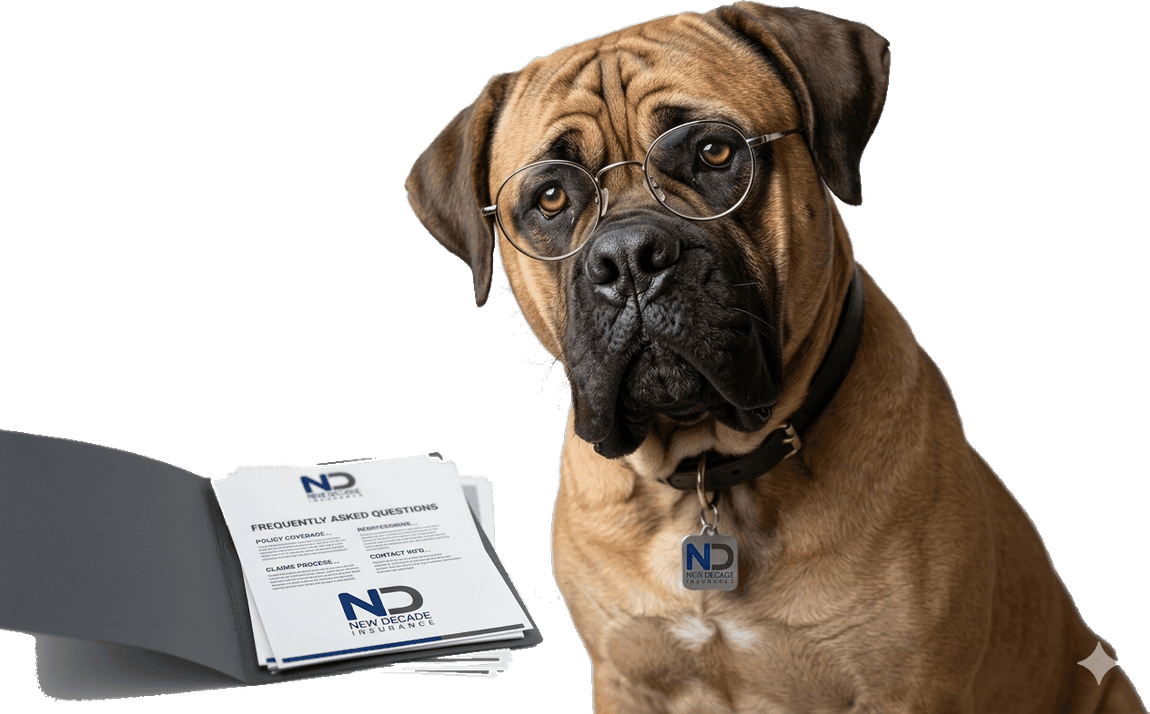 Zeus with reading glasses — New Decade mascot